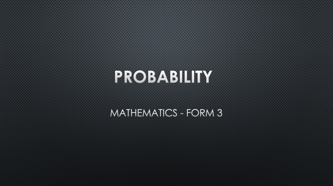 PROBABILITY